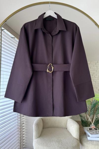 Clasp Gömlek Acı Kahve