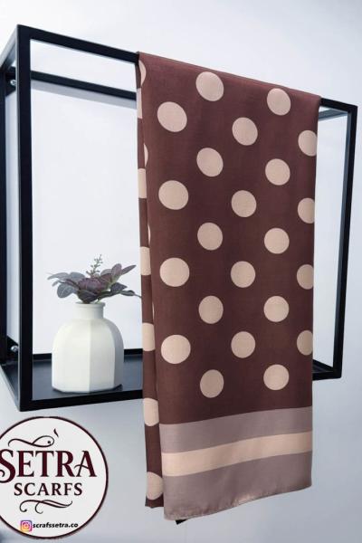 Benekli Şal Kahverengi