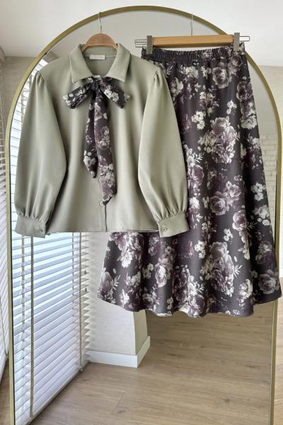 Violet Etekli Takım Yeşil