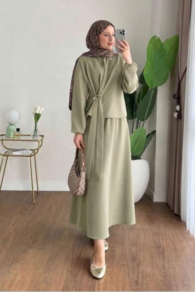 Veron Etekli Takım Küf Yeşili