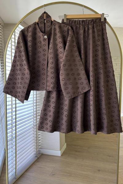 Fringe Etekli Takım Acı Kahve