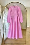 Pensli Poplin Elbise Pembe