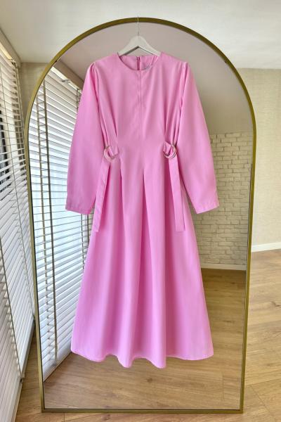 Pensli Poplin Elbise Pembe