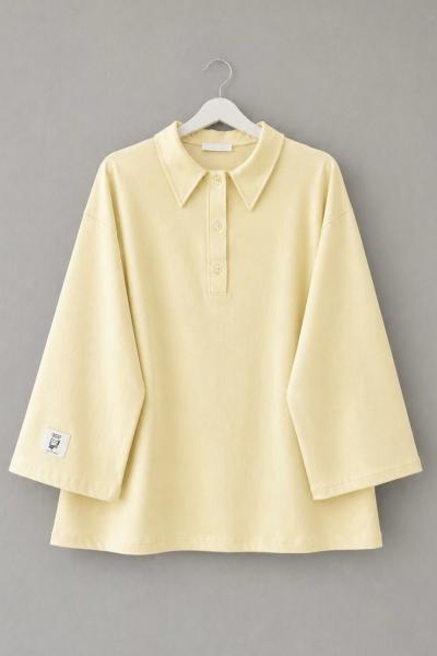Polo Yaka Süprem Sweatshirt Sarı