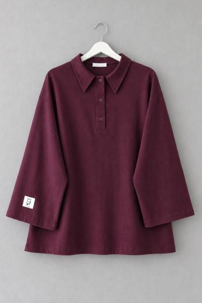 Polo Yaka Süprem Sweatshirt Bordo