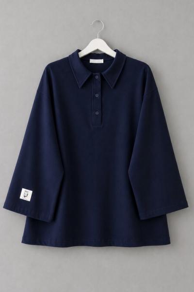Polo Yaka Süprem Sweatshirt Lacivert