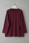 Yırtmaç Detaylı Süprem Sweatshirt Bordo