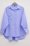 Tek Cepli Oversize Gömlek Bebe Mavisi