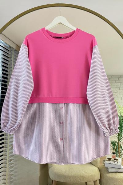 Garnili Line Tunik Pembe