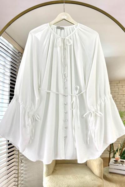 Alvin Salaş Tunik Beyaz