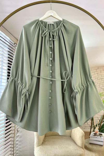 Alvin Salaş Tunik Yeşil