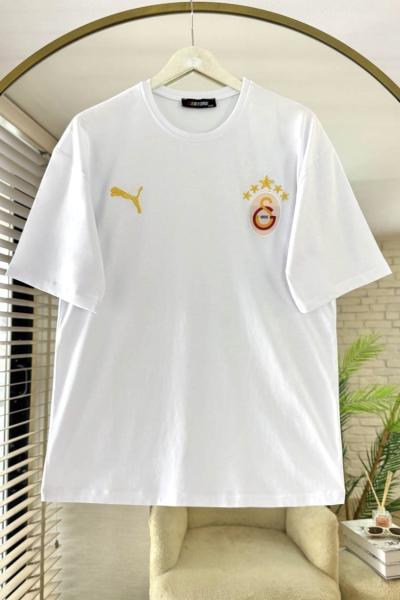 Basic Gs Taraftar Tişört Beyaz