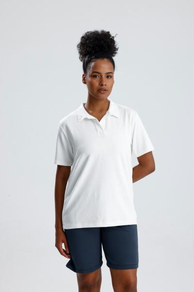 Polo Yaka Modal Tişört Ekru