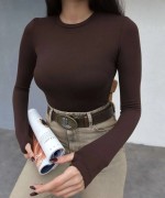 Parmak Geçmeli Body Acı Kahve