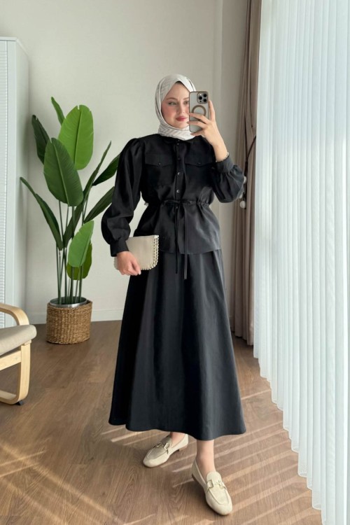 Liya Takım Siyah