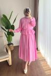 Begonya Etekli Takım Pembe
