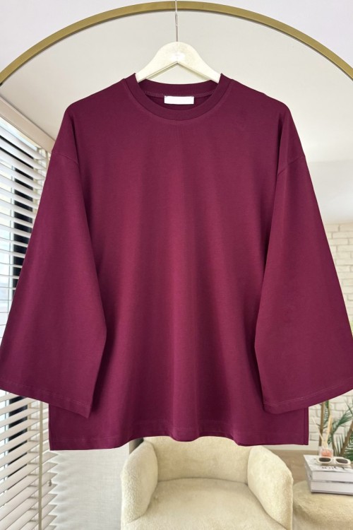 Basic Süprem Sweatshirt Bordo