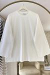 Basic Süprem Sweatshirt Ekru
