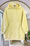 Torba Cepli Üç İplik Sweatshirt Sarı