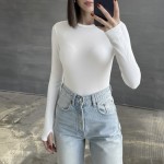 Parmak Geçmeli Body Beyaz
