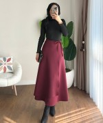Dik Yaka Fırfırlı Body Siyah