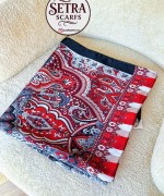 Etnik Desenli Janjan Şal (B) Kırmızı