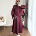 Ruby Etekli Takım Bordo