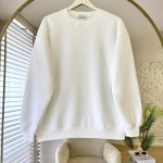 Taş Baskılı Oversize Sweatshirt Beyaz