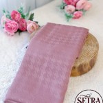 İpeksi Jakarlı Şal (Kaz Ayağı Desenli) Pudra