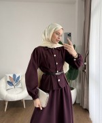 Laris Etekli Takım Mürdüm