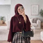 Yarasa Kol Kısa Kazak Bordo