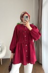 Lola Gömlek Bordo