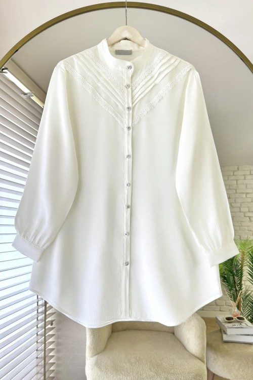 Lace Tunik Beyaz