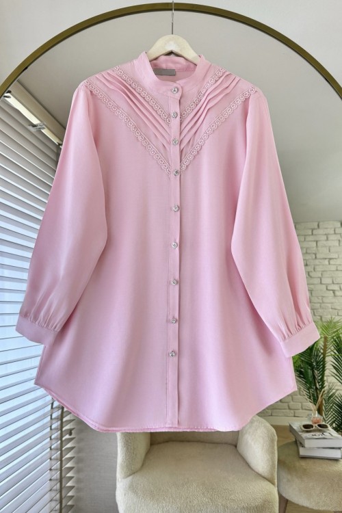 Lace Tunik Pudra
