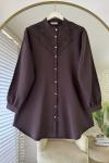 Lace Tunik Kahverengi