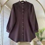 Lace Tunik Kahverengi