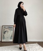 Pensli Double Elbise Siyah