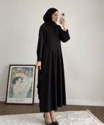 Pensli Double Elbise Siyah