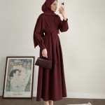 Pensli Double Elbise Bordo