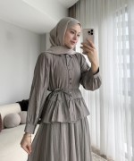 Begonya Etekli Takım Vizon