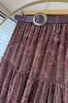 Kemerli Etro Etek Bordo