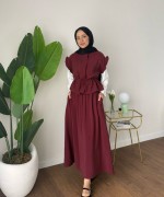 Marga Üçlü Takım Bordo