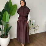 Marga Üçlü Takım Kahverengi