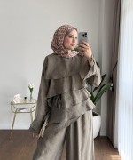 Kat Kat Pantolonlu Takım Haki