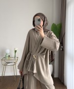 Clove Modal Takım Koyu Bej