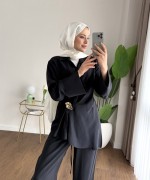 Clove Modal Takım Siyah