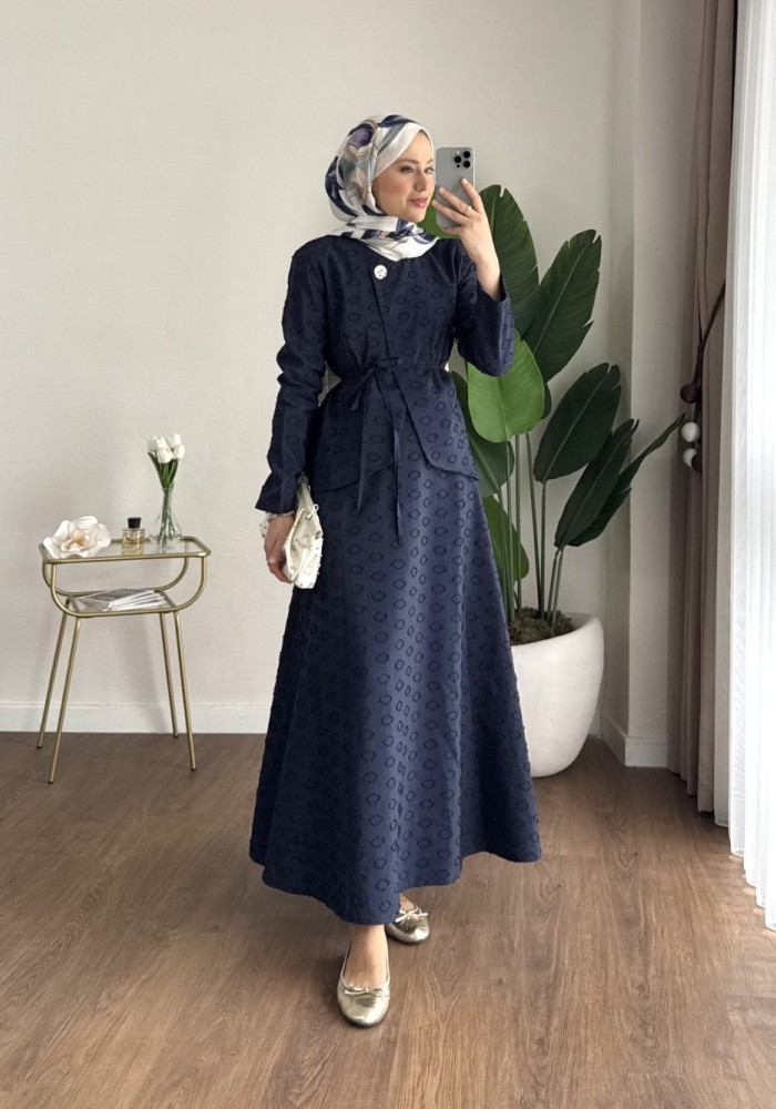 Jasmine Etekli Takım Lacivert