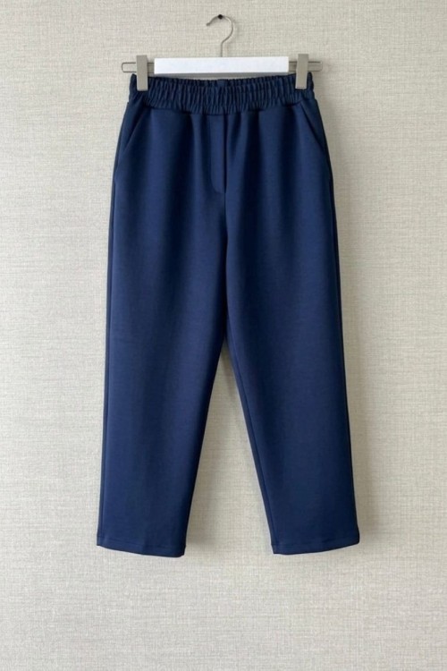 Beli Lastikli Double Pantolon Lacivert