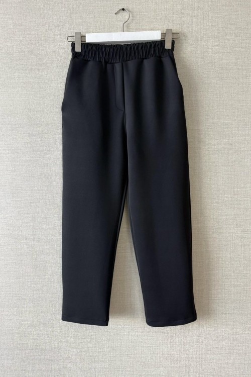 Beli Lastikli Double Pantolon Siyah