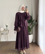 Pine Etekli Takım Mürdüm
